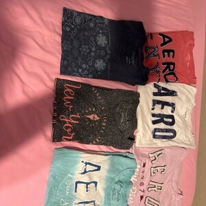 Aeropostale Kids Short Sleeve Tees - Red, Blue, Gray, White